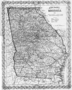 Georgia Map 1861
