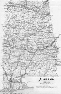 Alabama Map 1860s