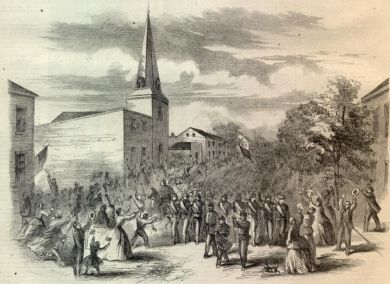 9th Indiana Volunteers Arriving in Danville, Kentucky Following Union Victory in the Battle of Perryville