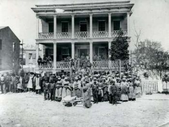 Emancipated slaves in Fernandina, 1864