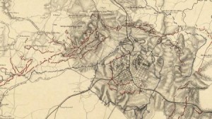 Cartographic Image by Orlando M. Poe, 1864: Map illustrating the Siege of Atlanta, Ga. by the U.S. Forces, under Command of Maj. Gen. W.T. Sherman from the passage of Peach Tree Creek, July 19th 1864 to the commencement of the movement upon the Enemy's Lines of communication south of Atlanta, August 26, 1864
